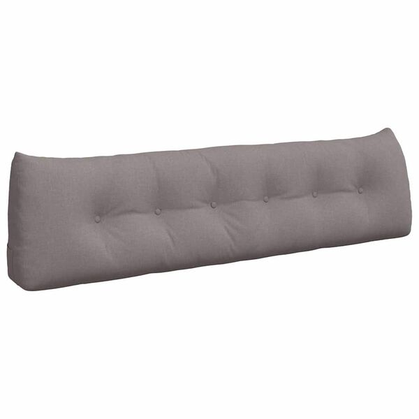 vidaXL Coussin de Dos Taupe 180 x 24 x 50 cm tissu