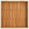 vidaXL Plateau de service 50x50 cm Bois de teck massif
