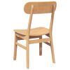 vidaXL Chaises &agrave; manger 2 pcs bois massif caoutchouc