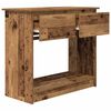 vidaXL Table console avec tiroirs vieux bois 85,5x38,5x74,5 cm