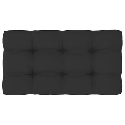 vidaXL Coussins de canapé palette 3 pcs Noir