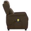 vidaXL Fauteuil de massage Marron Tissu