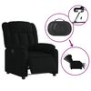 vidaXL Fauteuil inclinable &eacute;lectrique Noir Tissu