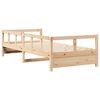 vidaXL Lit de jour sans matelas naturel 90x200 cm bois pin massif