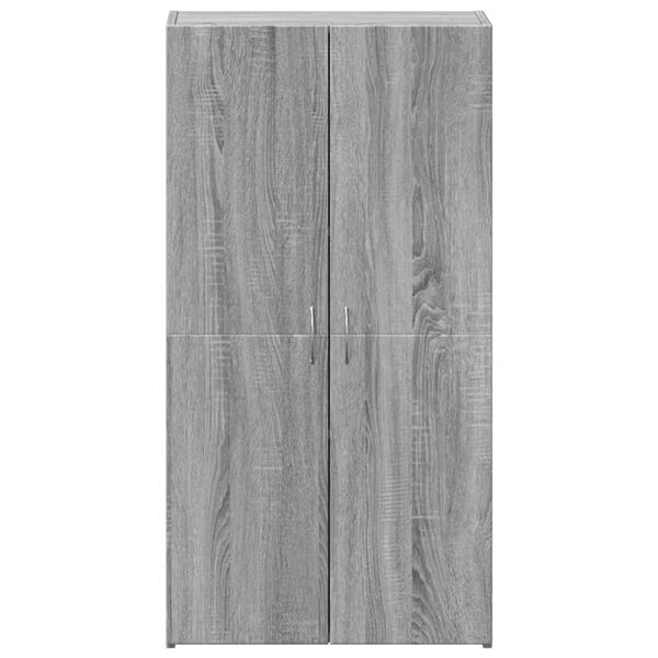 vidaXL Armoire de classement sonoma gris 60x32x115cm bois d'ing&eacute;nierie