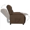 vidaXL Fauteuil Marron Tissu