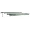 vidaXL Cadre de store manuel avec LEDs Vert, Blanc, Anthracite 5 x 3 m