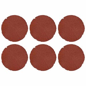 vidaXL Pierre de marchage 6 pcs Rouge &Oslash; 45 x 1,8 cm Caoutchouc