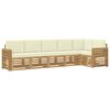 vidaXL Ensemble de canap&eacute;s d'ext&eacute;rieur 6 pcs Blanc et cr&egrave;me