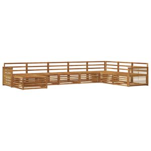 vidaXL Ensemble de canap&eacute;s d'ext&eacute;rieur 8 pcs Naturel