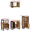 vidaXL Ensemble de mobilier de salle de bain avec tiroir 4 pcs