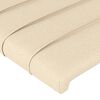vidaXL T&ecirc;te de lit Cr&egrave;me 100x5x78/88 cm Tissu