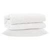 vidaXL Ensemble de Duvet avec oreiller 2 pc Blanc Microfibre