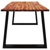 vidaXL Table &agrave; manger 180x90x75 cm bois d'acacia solide &agrave; bord vif
