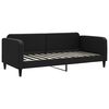 vidaXL Lit de jour avec gigogne sans matelas noir 90x200 cm