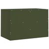 vidaXL Meubles TV 2 pcs vert olive 67x39x44 cm acier