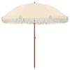 vidaXL Parasol de plage Jaune et blanc 205 x 205 x 210 cm
