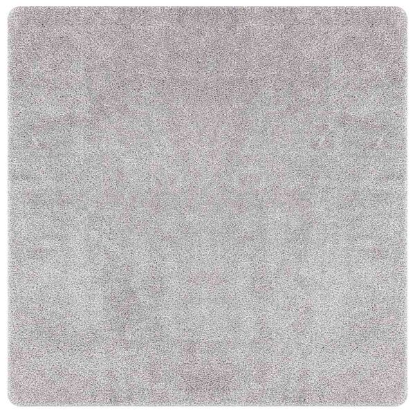 vidaXL Tapis Shaggy Anti-d&eacute;rapant Gris 160 x 160 cm PP