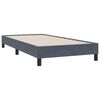vidaXL Sommier &agrave; lattes de lit et matelas gris fonc&eacute; 90x210 cm velours