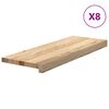 vidaXL Marches d'escalier 8 pcs non trait&eacute; 70x30x2cm bois ch&ecirc;ne massif