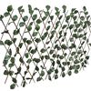vidaXL Cl&ocirc;tures treillis de saule 5pcs feuille artificielle 180x120 cm