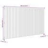 vidaXL T&ecirc;te de lit murale 204x3x110 cm Bois massif de pin