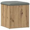 vidaXL Banc de rangement ch&ecirc;ne artisanal 42x42x45 cm bois d'ing&eacute;nierie