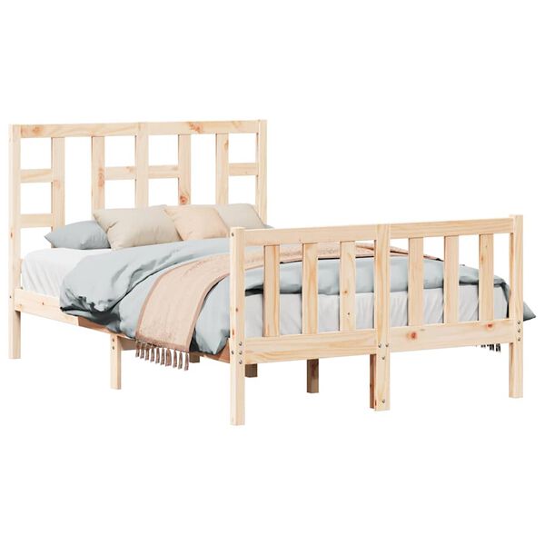 vidaXL Cadre de lit sans matelas bois de pin massif