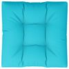 vidaXL Coussin de palette turquoise 70x70x12 cm tissu