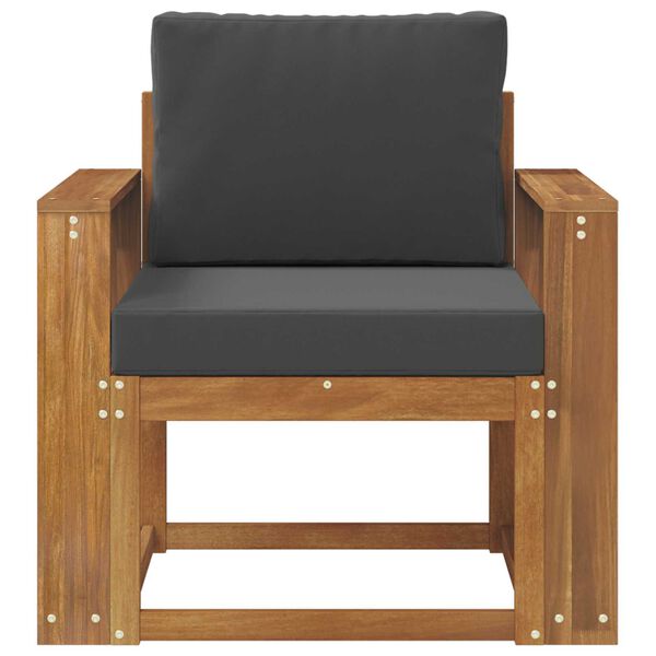 vidaXL Canap&eacute; d&rsquo;ext&eacute;rieur Bois d'acacia massif et polyester Naturel