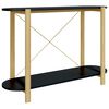 vidaXL Table console Noir 110x38x75 cm Bois d'ing&eacute;nierie
