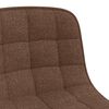 vidaXL Chaise pivotante de bureau Marron Tissu