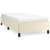 vidaXL Cadre de lit sans matelas cr&egrave;me 90x200 cm similicuir