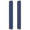 vidaXL Tête de lit avec oreilles Bleu 93x16x118/128 cm Tissu