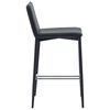 vidaXL Ensemble de bar 3 pcs Similicuir Noir
