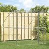 vidaXL Kennel pour Chiens avec stockage Argent&eacute; 2 x 2 x 2 m Acier