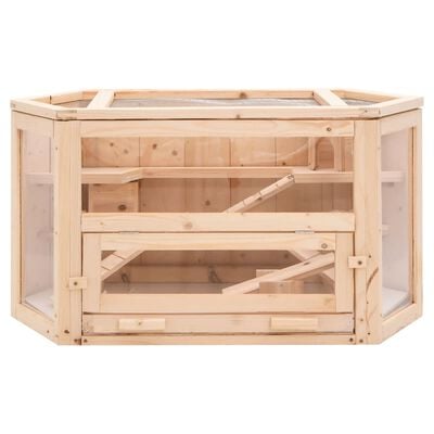 vidaXL Cage à hamster 80x40x43 cm bois massif de sapin