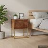 vidaXL Table de chevet 40 x 30 x 50 cm Bois de manguier massif