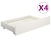 vidaXL Cadre de lit sans matelas blanc bois de pin massif 140x200 cm