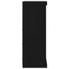 vidaXL Buffet LED Ch&ecirc;ne noir 60,5 x 37 x 100 cm Bois d'ing&eacute;nierie