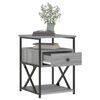vidaXL Tables de chevet 2 pcs sonoma gris 40x42x55cm bois d'ing&eacute;nierie