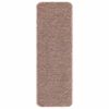 vidaXL Tapis Antid&eacute;rapants pour Escaliers 15 pcs Marron clair
