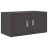 vidaXL Armoire de rangement Noir 80 x 40 x 40 cm Acier