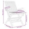 vidaXL Chaises de jardin pliantes lot de 4 61x67x90cm bois massif teck