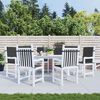 vidaXL Coussins de chaise de jardin &agrave; dossier bas lot de 6 noir