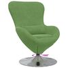 vidaXL Fauteuil &oelig;uf Vert clair Velours