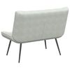 vidaXL Banc gris clair 110x74x84 cm velours
