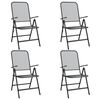 vidaXL Ensemble à manger de jardin 5 pcs Maille Métal Anthracite