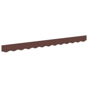 vidaXL Remplacement de lambrequin Rayure Marron 230 x 20 cm Polyester