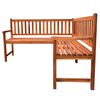 vidaXL Banc d'angle de jardin avec coussins 150cm Bois d'acacia massif